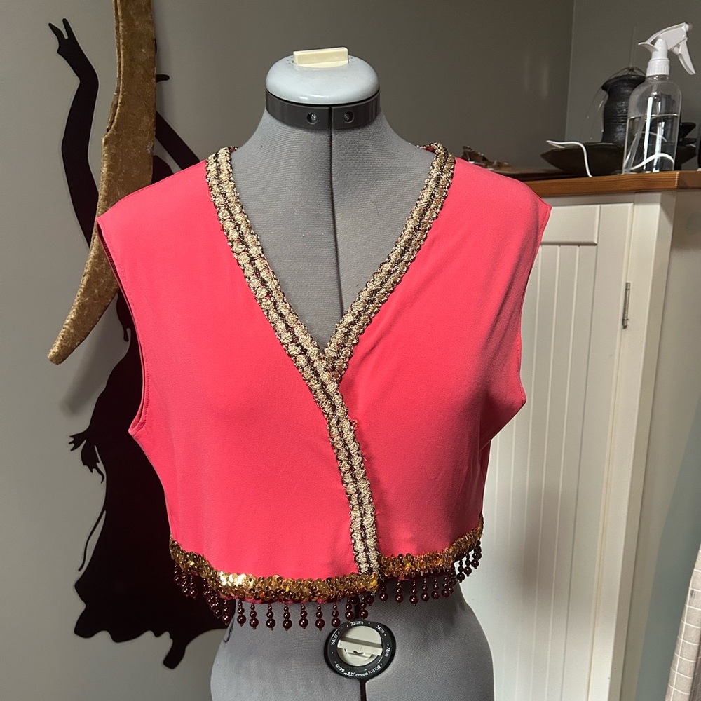 Hand Made Women’s Choli Top Size Medium. Gently Worn